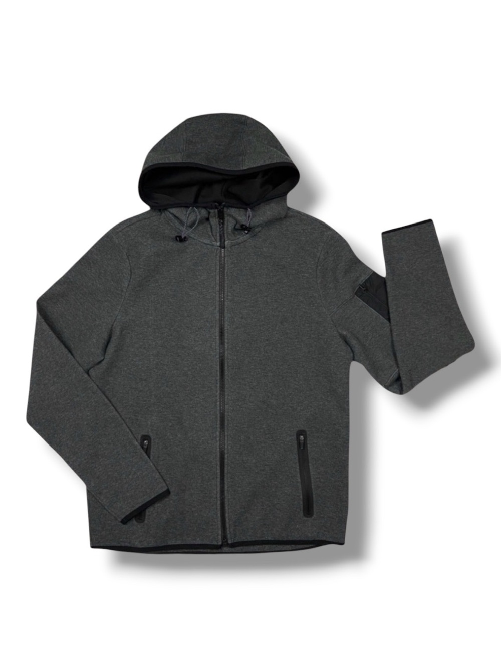 AEROPOSTALE Gray & Black Lightweight ZipUp Jacket